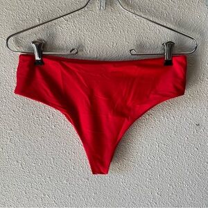 Size 4 Bright Red Zaful Swim Bikini Bottom
